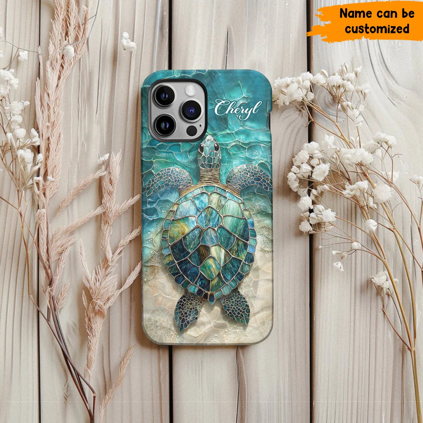 Personalized Sea Turtle Ocean Phone Case