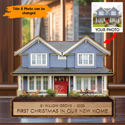 House Acrylic Plaque , Wooden Standee Customized, Personalized Shape