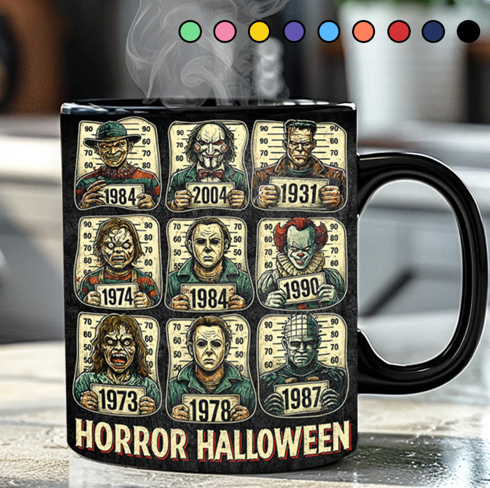 Horror Icons Collection Black Mug