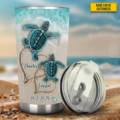 Sea Turtle Tumbler - Personalized Turtle Tumbler