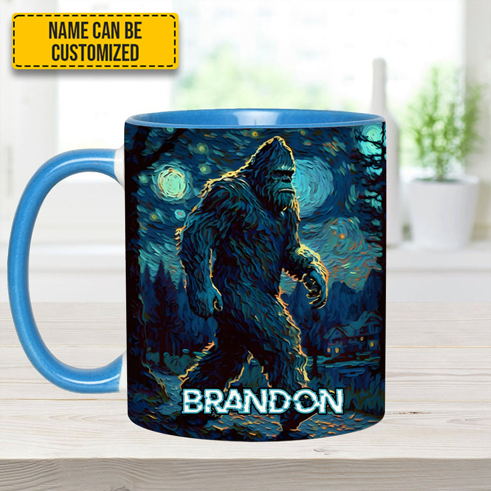 Night Walker - Personalized Bigfoot Accent Mug