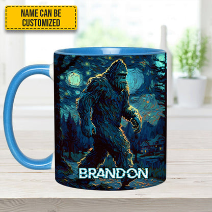 Night Walker - Personalized Bigfoot Accent Mug