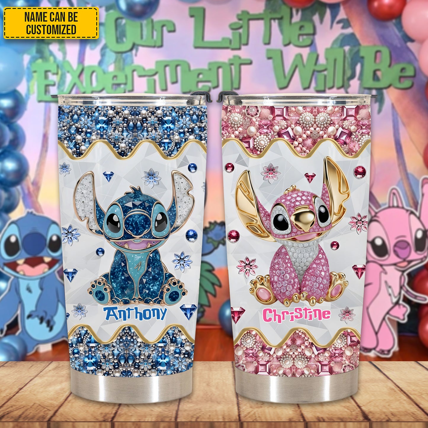 Cute Couple Tumbler - Personalized Couple Tumbler, Gift For Couple