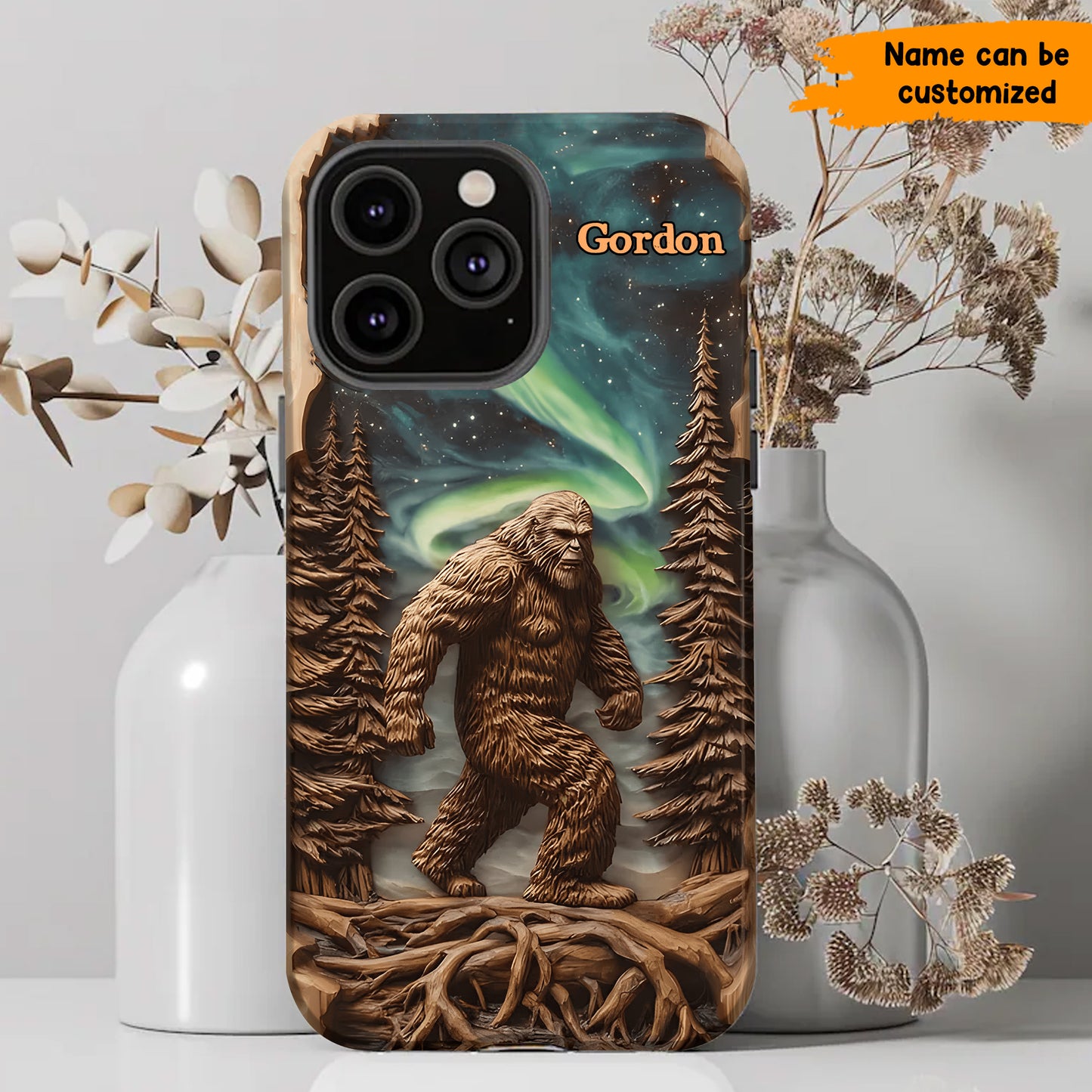 Legend in the Trees – Personalized Bigfoot Phone Case