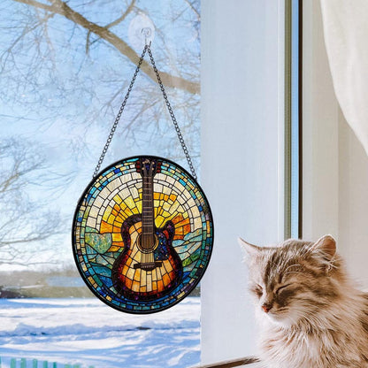 Musical Instrument Stained Glass Suncatcher