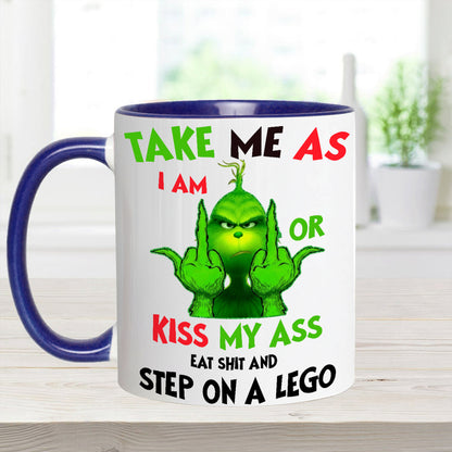Take Me As I Am - Funny Christmas Accent Mug
