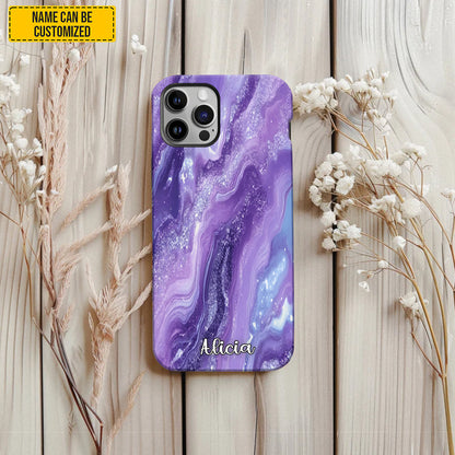 Personalized Purple Agate Phone Case