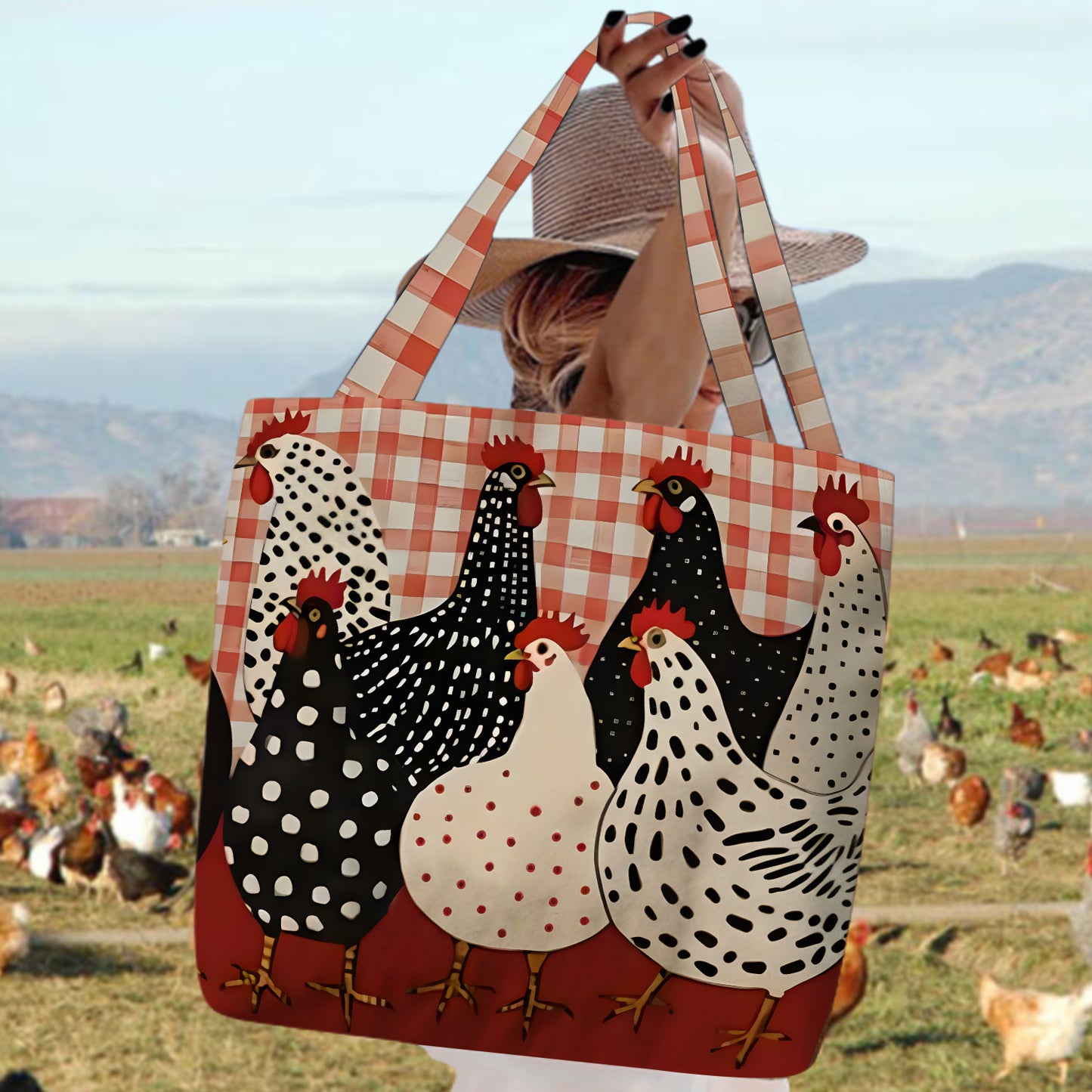 Farmhouse Chicken Tote Bag