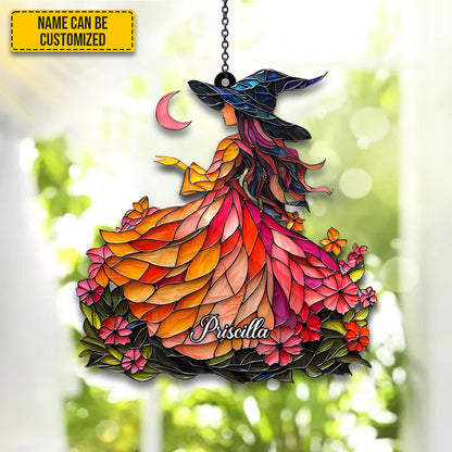 Witch Suncatcher Arcylic window - Personalized Witch Acrylic Window