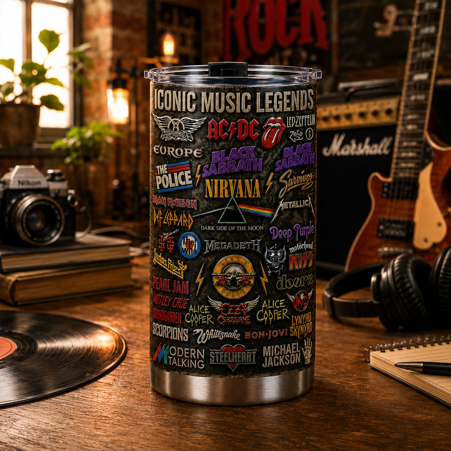 Rock Lovers - Classic Rock Legends Tumbler Version 5