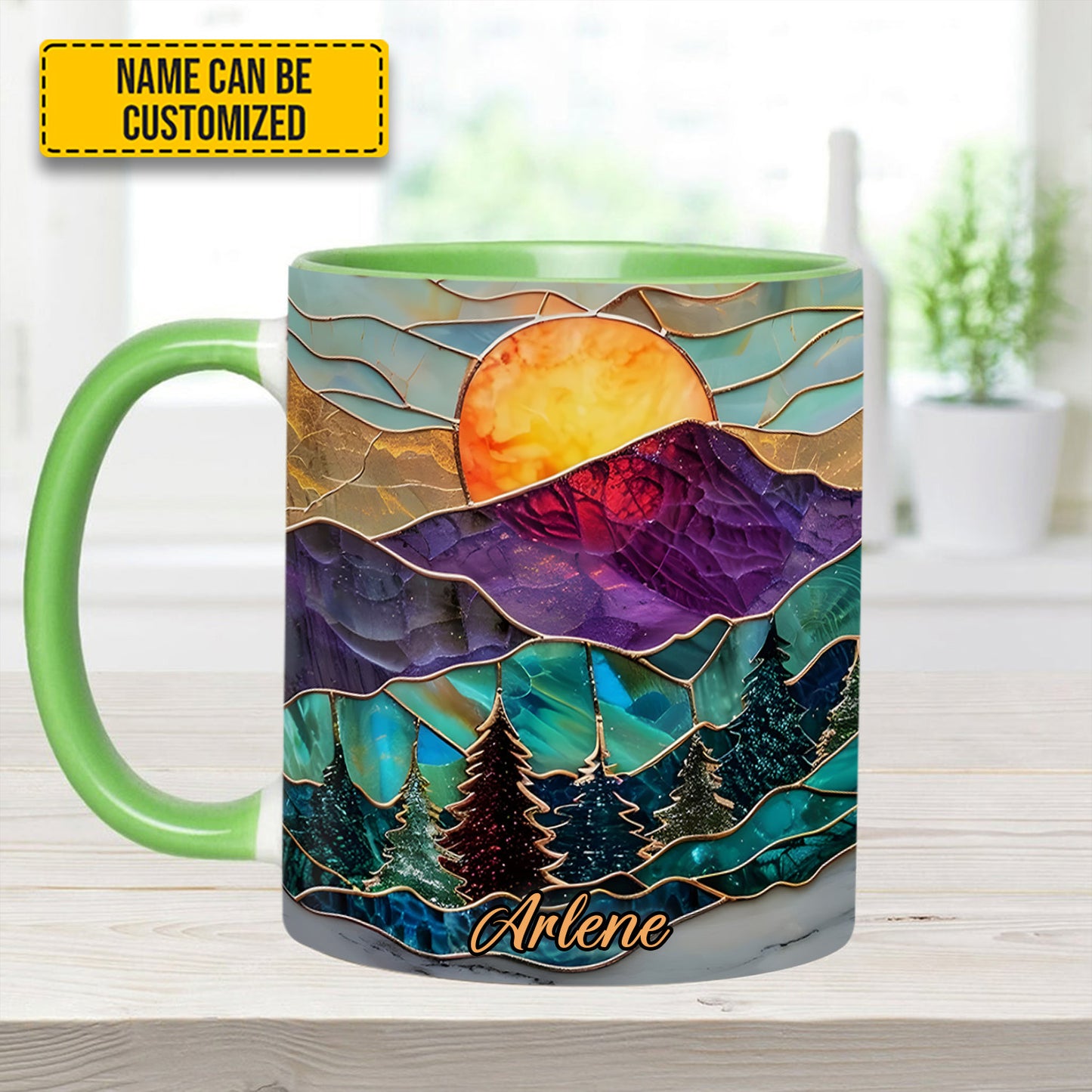 Mountain Glow - Personalized Accent Mug
