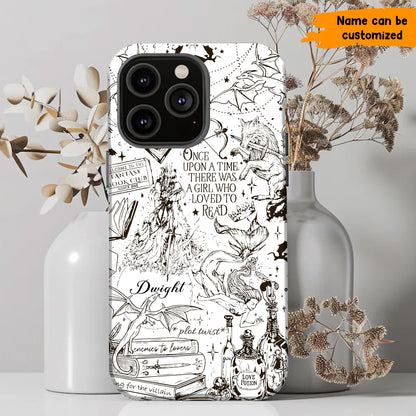 Personalized Fantasy Book Phone Case - Book Lover Gift