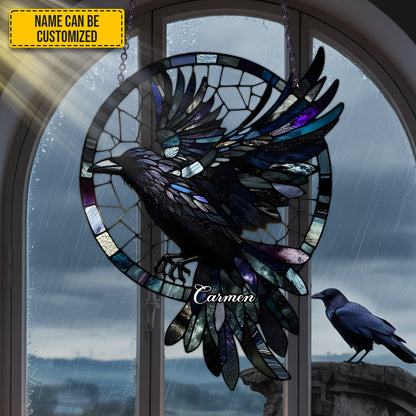 Mystic Raven - Personalized Acrylic Window