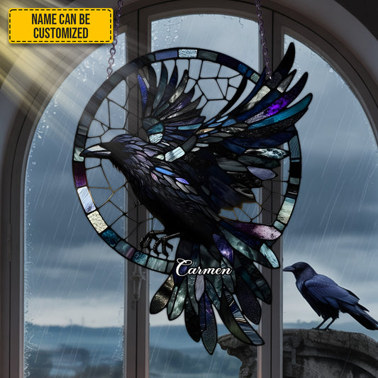 Mystic Raven - Personalized Acrylic Window