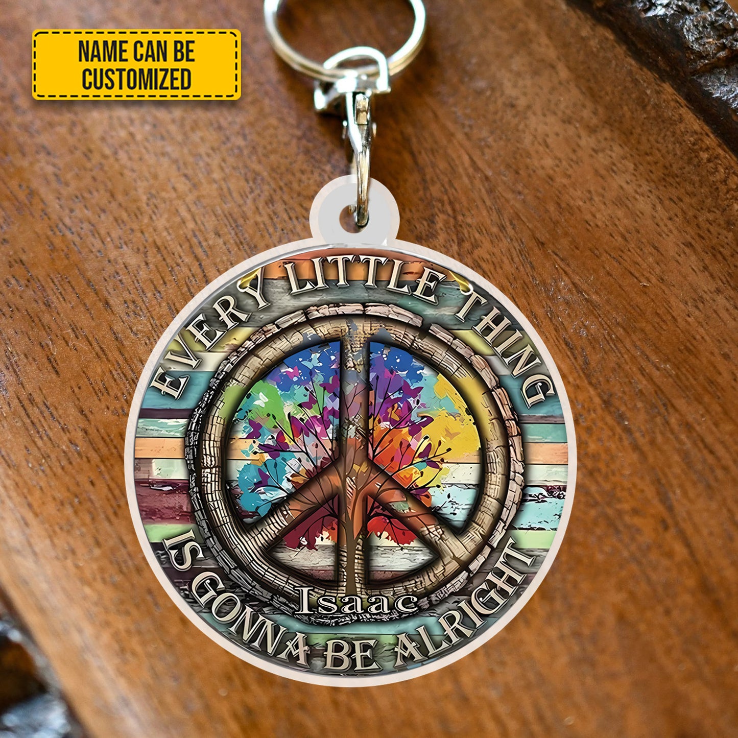 Every Little Thing - Personalized Hippie Keychain