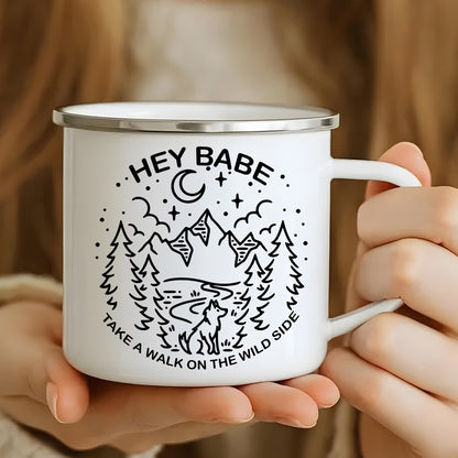Take A Walk On The Wild Side Enamel Mug