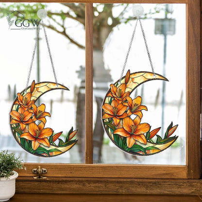 Lily Flower Acrylic Window Hanging