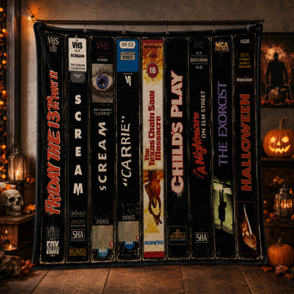 Retro Horror VHS Blanket Version 3