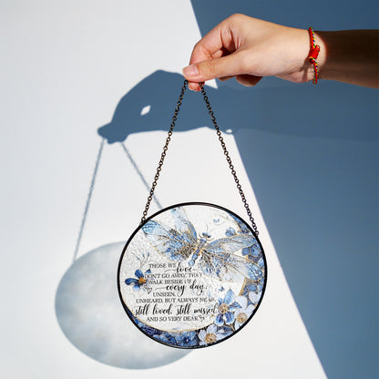 Memorial Dragonfly Stained Glass Suncatcher