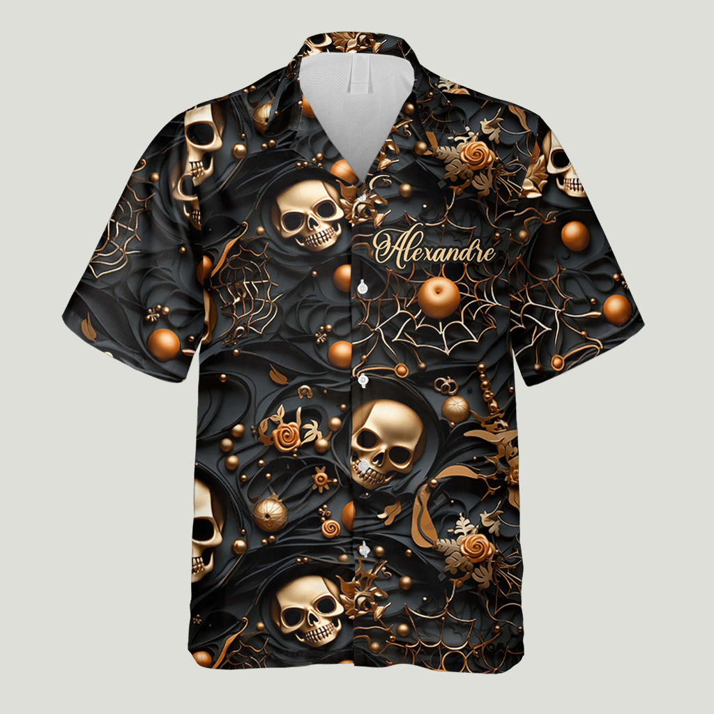 Personalized Skull Hawaiian Shirt