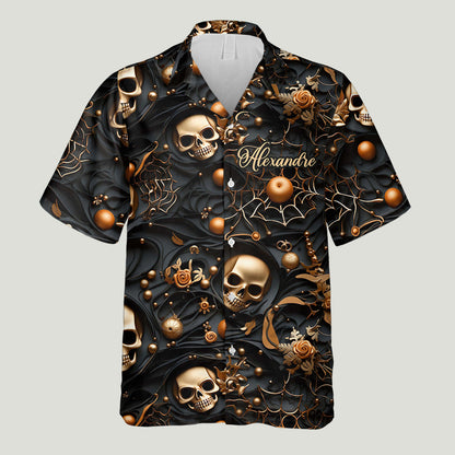 Personalized Skull Hawaiian Shirt
