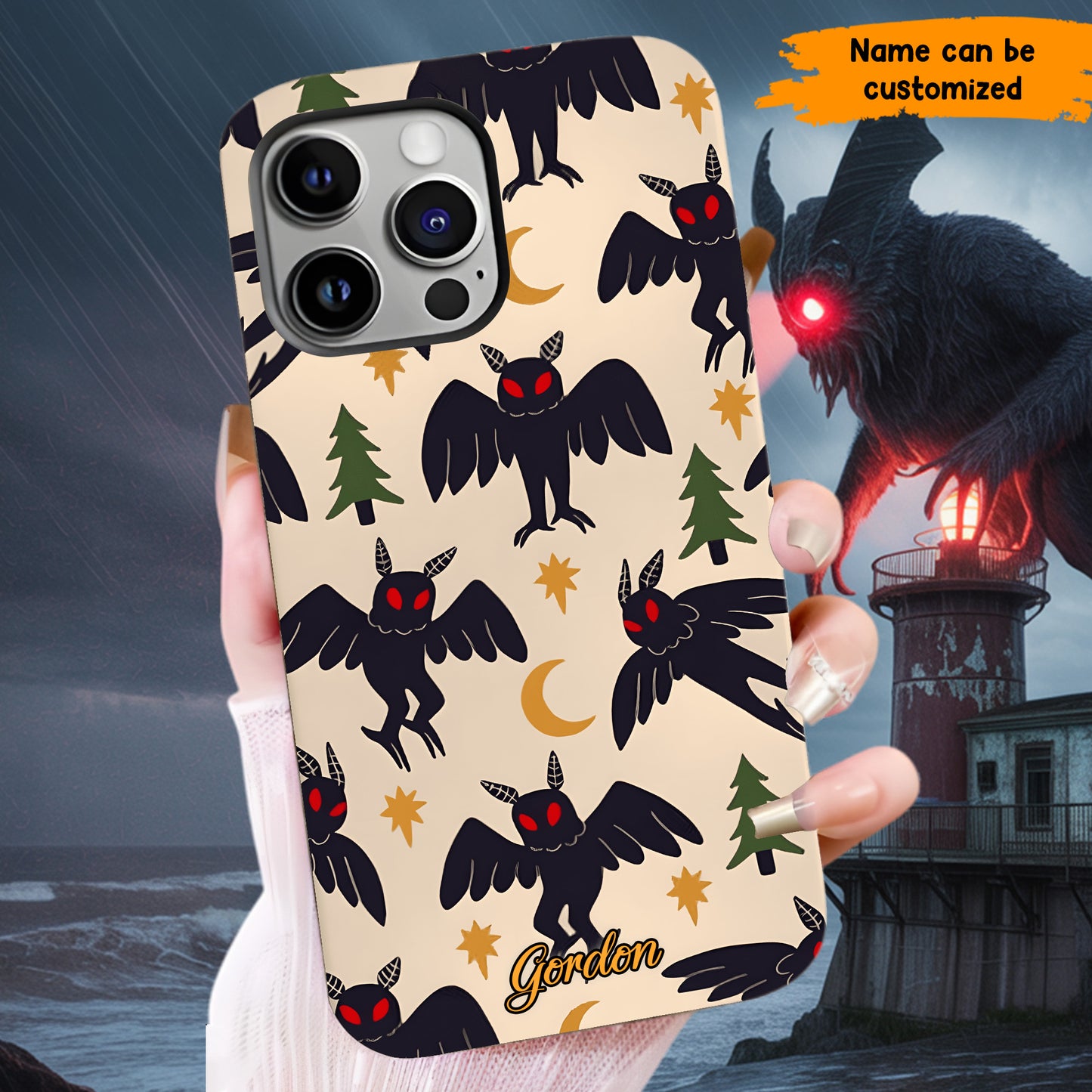 Cute Mothman Pattern - Personalized Phone Case