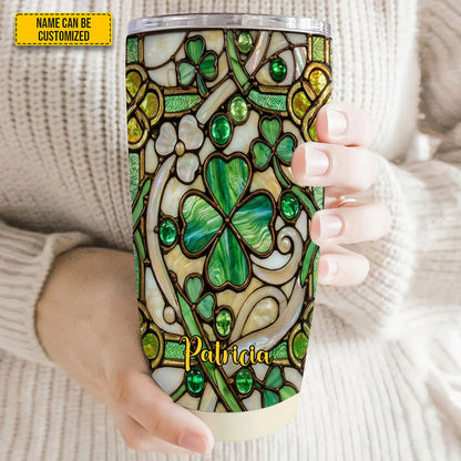 Personalized St. Patrick’s Day Shamrock Tumbler