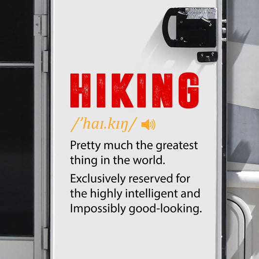 Hiking Definition Decal, Decor Decal