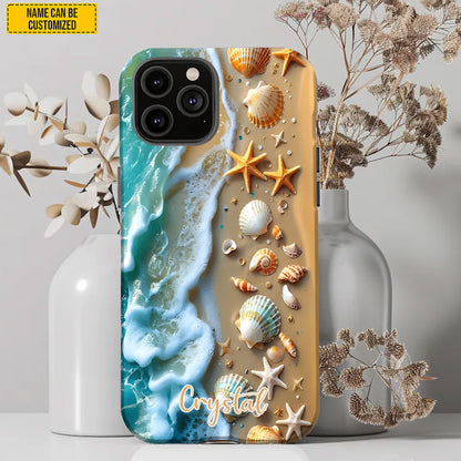 Personalized Beach Waves Phone Case