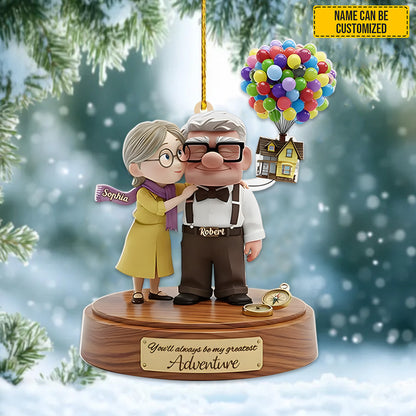 You'll Always Be My Greatest Adventure - Personalized Couple Ornament
