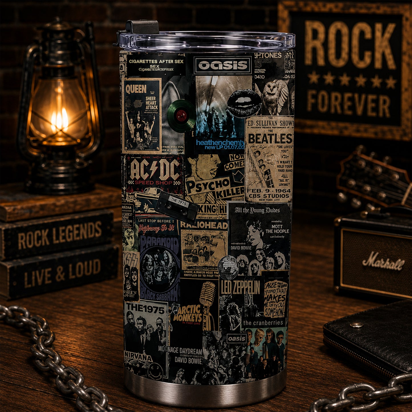 Rock Lovers - Classic Rock Legends Tumbler Version 8