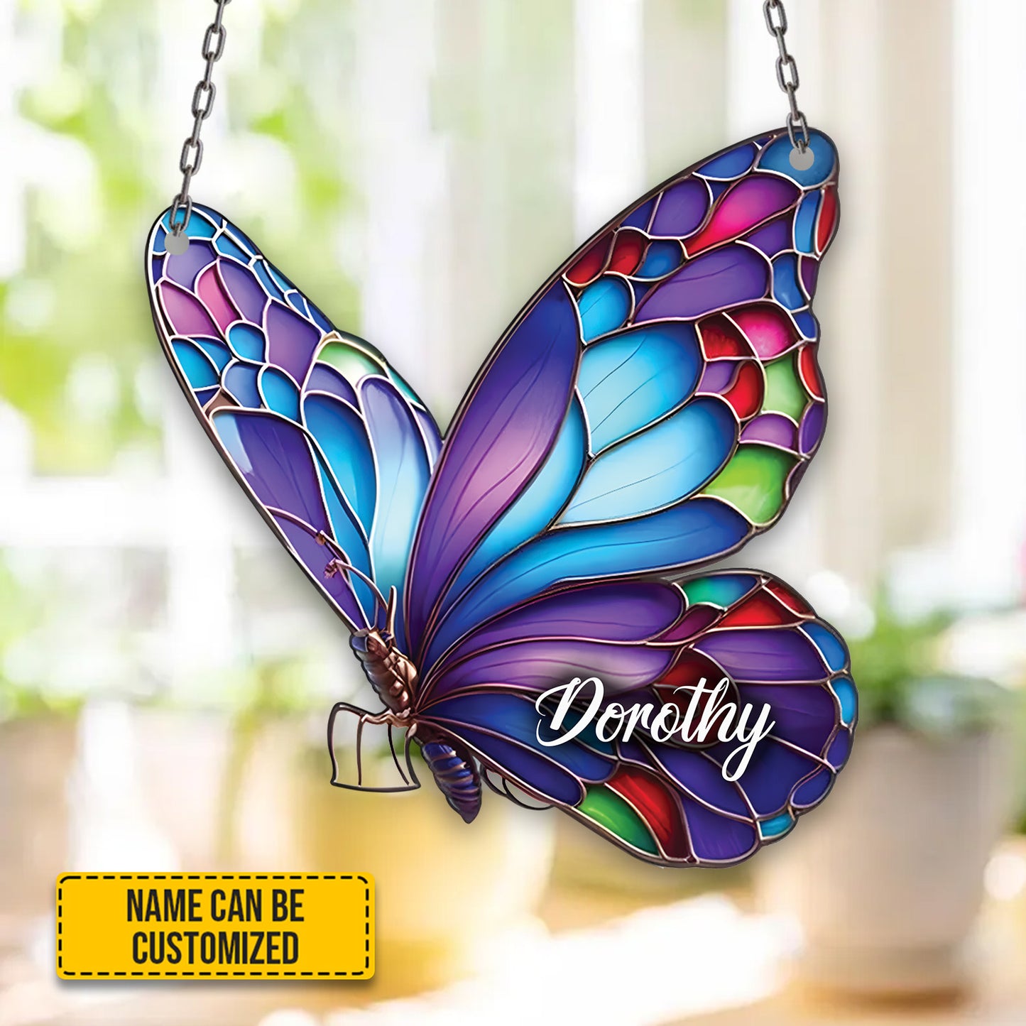 Personalized Colorful Butterfly Window Hanging Acrylic