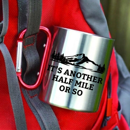 Funny Hiking Carabiner Mug - Gift for Hikers, Campers, Outdoor Lovers