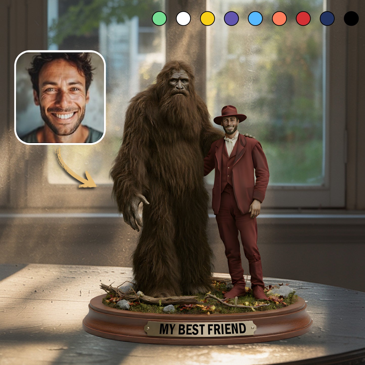 My Hairy Bestie – Personalized Best Friend Acrylic Plaque