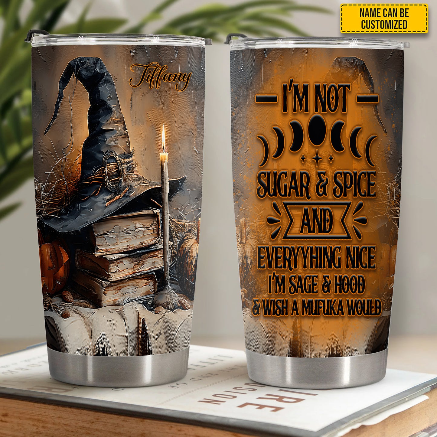 Personalized Witchy Vibes Tumbler