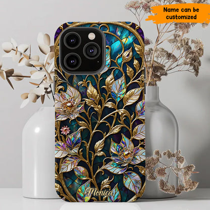 Waxflower & Celestial Quartz  – Personalized Phone Case