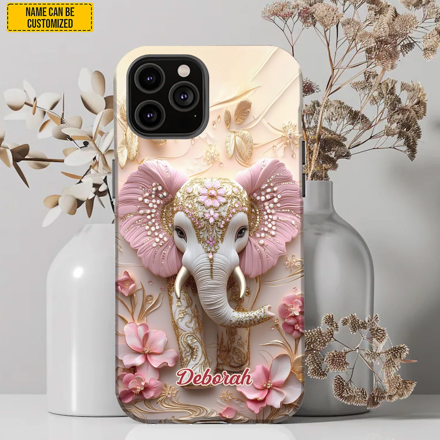 Personalized Elegant Elephant Phone Case