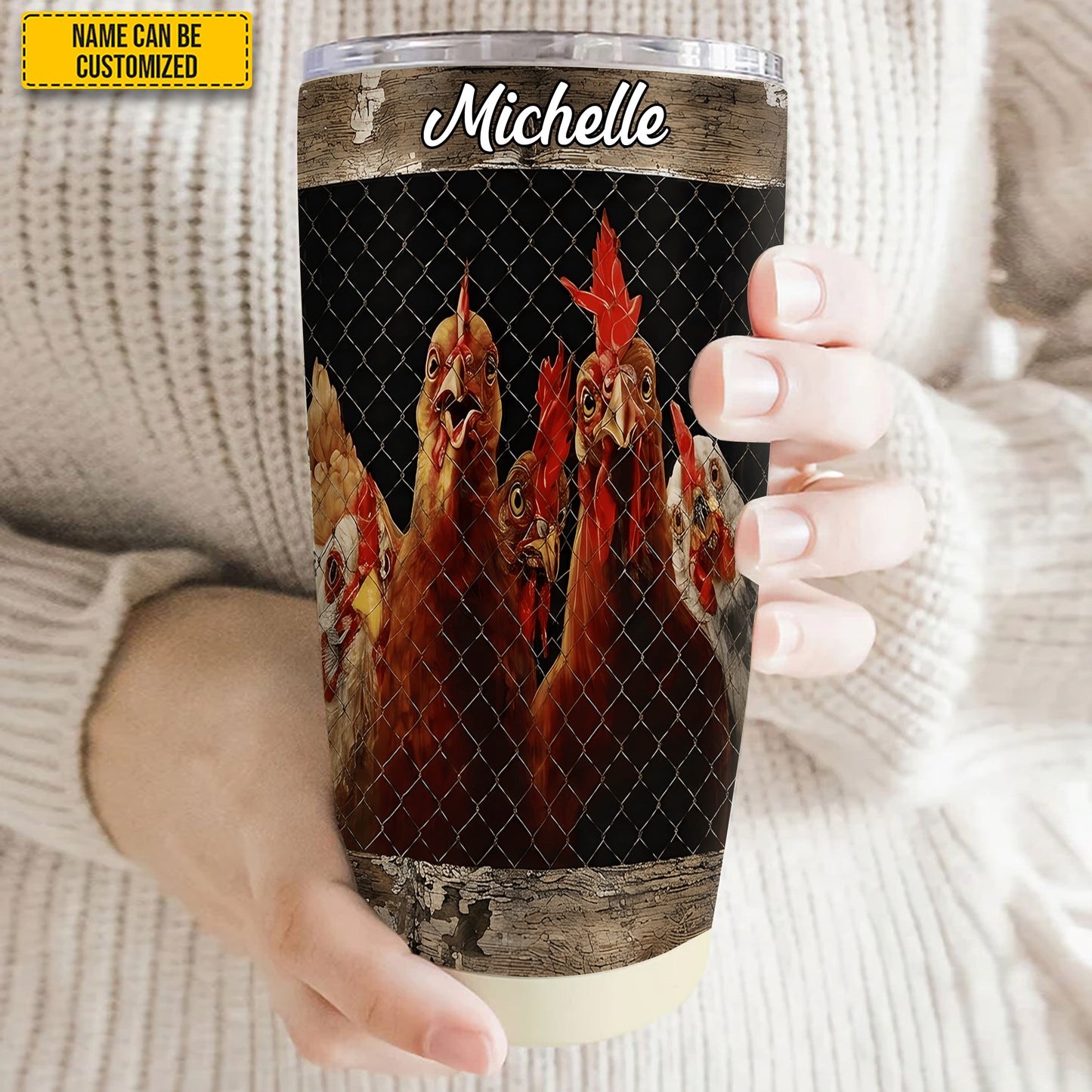 Welcome To Our Coop – Personalized Chicken Tumbler