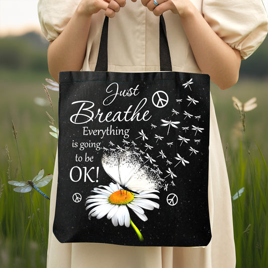 Just Breath - Daisy Tote Bag