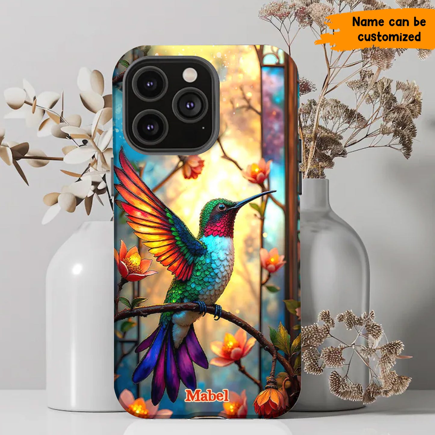 Personalized Beautiful Hummingbird Phone Case