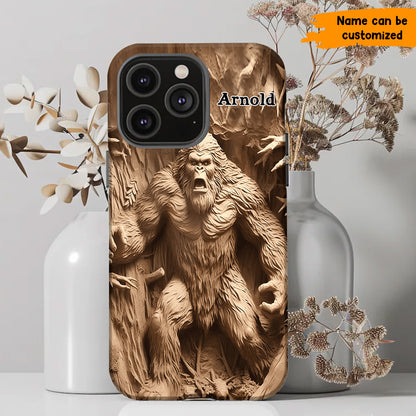 Bigfoot Legend in the Trees – Personalized Bigfoot Phone Case