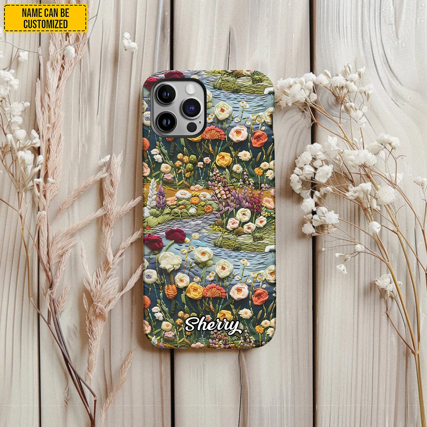 Personalized Floral Wildflower Meadow Phone Case