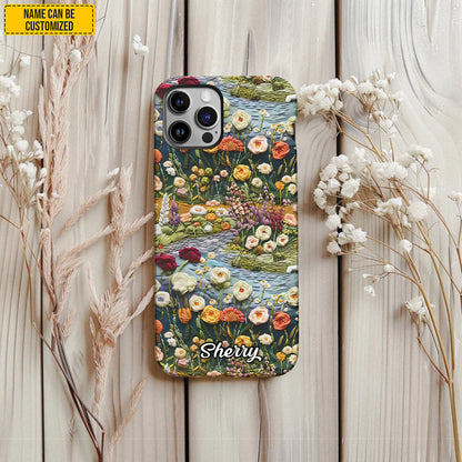 Personalized Floral Wildflower Meadow Phone Case