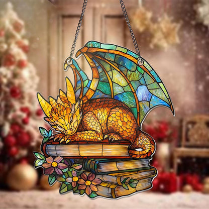 Dragon Books  ACRYLIC Window Hanging