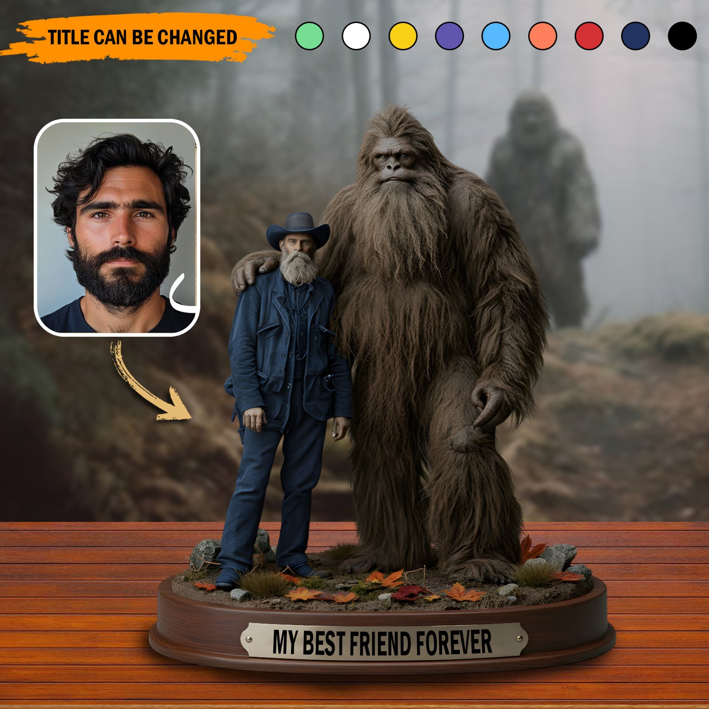 My Legendary Buddy – Personalized Bigfoot Friendship Acrylic Plaque