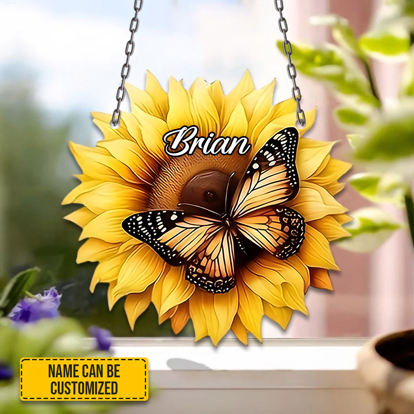 Sunflower Acrylic Window Hangings - Decor Home