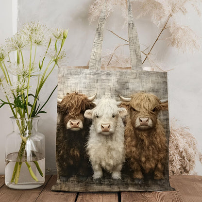 Love Highland Cow - Cow Tote Bag