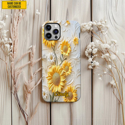 Personalized Sunflower Phone Case