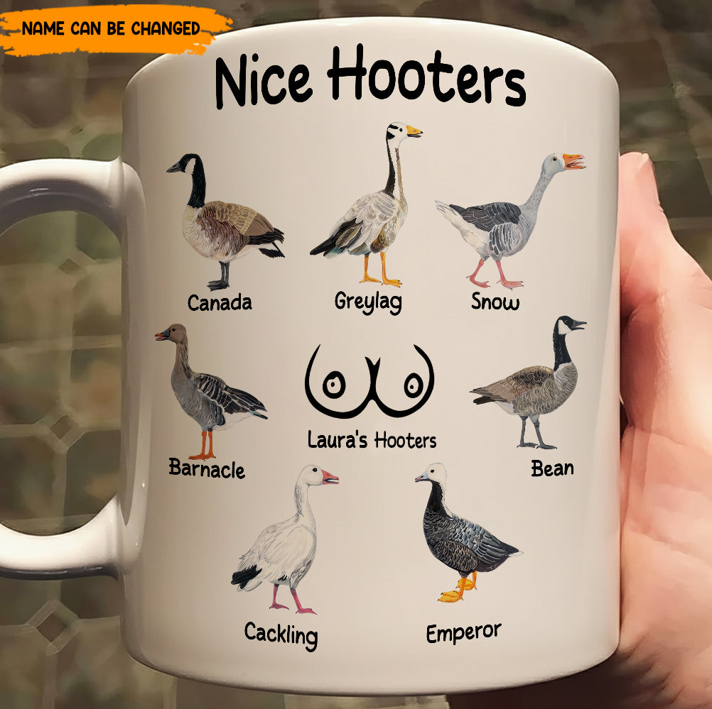 Funny Mug - Nice Hooters - Funny Gift For Women, Friends, Coworkers - Personalized Mug