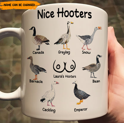 Funny Mug - Nice Hooters - Funny Gift For Women, Friends, Coworkers - Personalized Mug